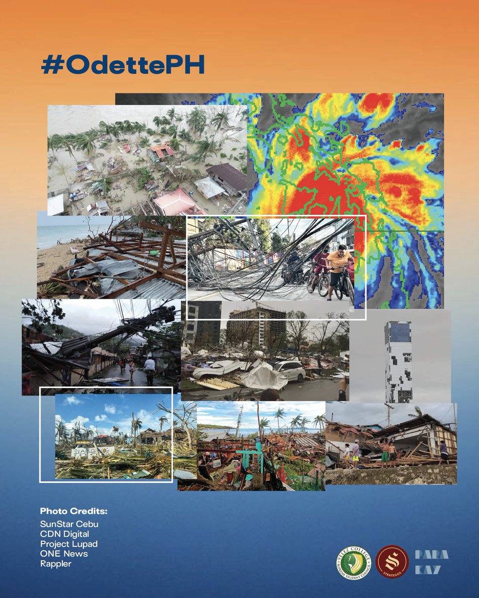 official_strat's tweet photo. Last December 16, Typhoon Odette made landfall over several provinces in Visayas and Mindanao. If there are any Velezians — in or out of Cebu — in need of assistance, Para Kay is extending its services to help affected students in any way we can. https://t.co/thkM89OddY
