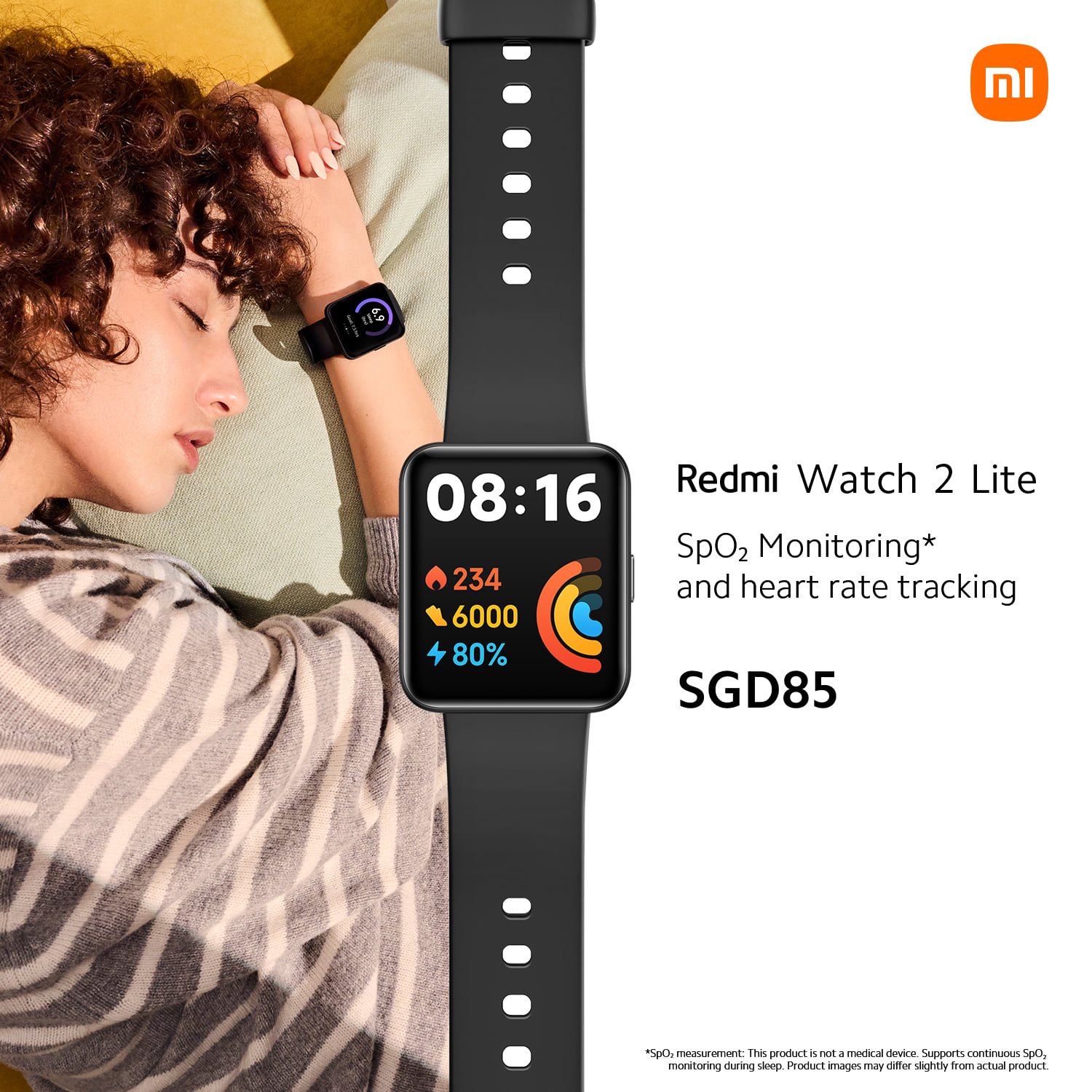 Xiaomi Redmi Watch 2 Lite, 100+ Fitness Modes, 1.55 Colorful Touch  Display, 5 ATM Water Resistance, SPO₂ Measurement, 24-Hour Heart Rate  Tracking