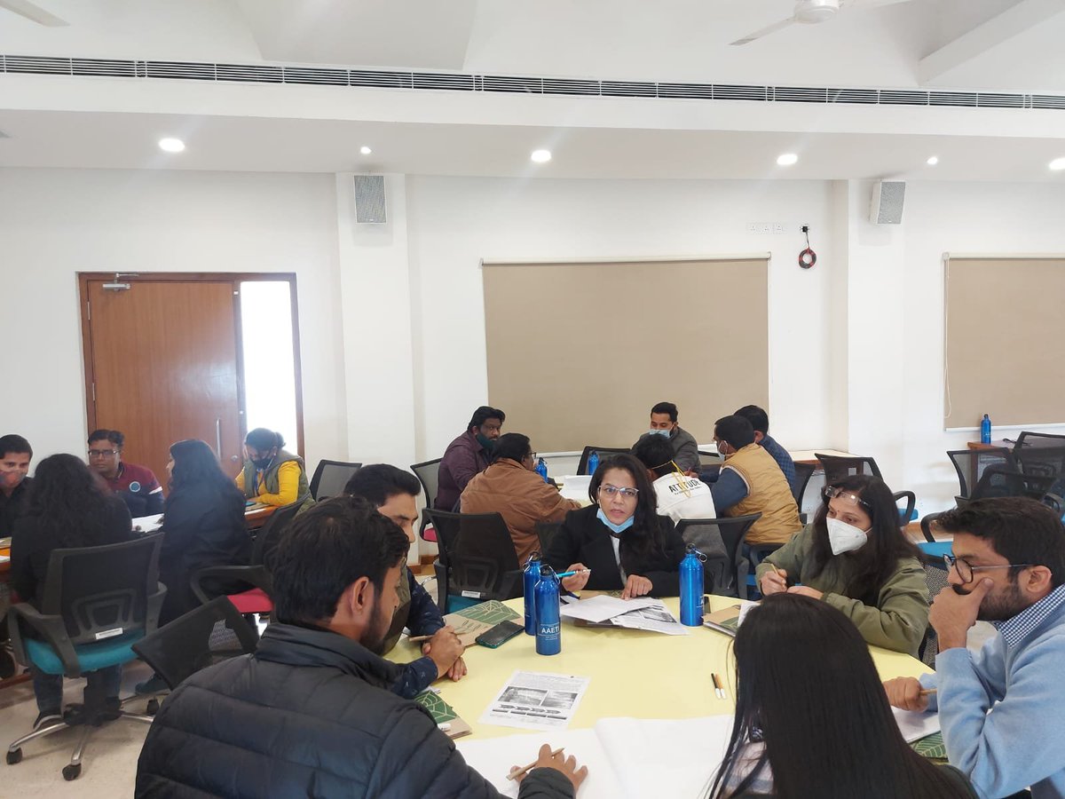 school_waterCSE's tweet photo. The day continued with enlightening the trainees on topics like #WSUDPconcept, #Institutional-#Regulatory #framework for #DWWM &amp; #localreuse. Participants indulging in discussions on #centralised v/s #decentralised #wastewaterManagement systems through #GroupExercises. @CSEINDIA https://t.co/tcElvqKEHu