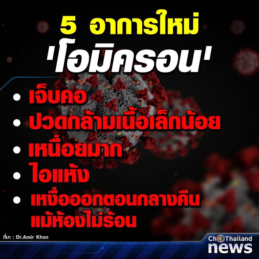 แปะเอาไว้เช็คอาการ “โอมิครอน”