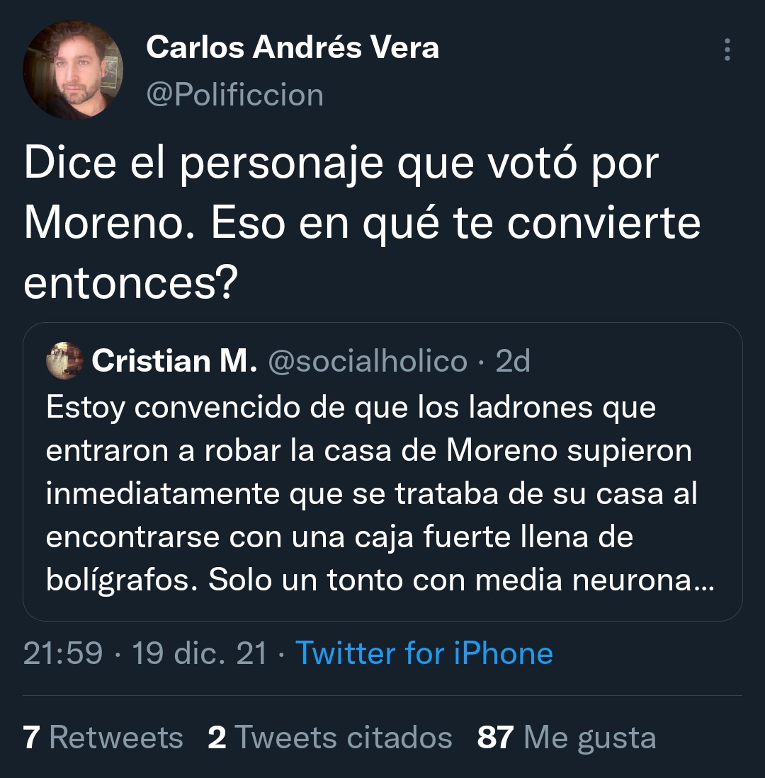 socialholico's tweet photo. Cuando me desbloquees te respondo, cobarde arrogante @Polificcion 😉 https://t.co/7ffqqAXKKf