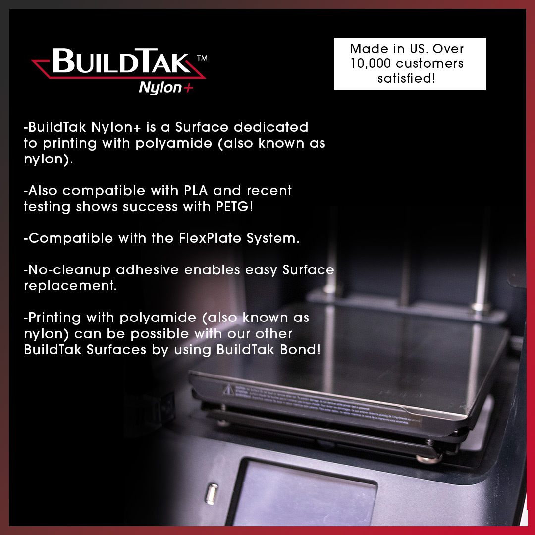 BuildTak's tweet image. Have you tried BuildTak's newest products?

• BuildTak Spatula 250mm
• BuildTak Bond for PA/PC
• BuildTak Bond for PP
• BuildTak Nylon+

Available now! BuildTak.com/shop

#3DPrinting #BuildTak #BuildTakSpatula #BuildTakBond #BuildTakNylonPlus #Technology #3Dprints