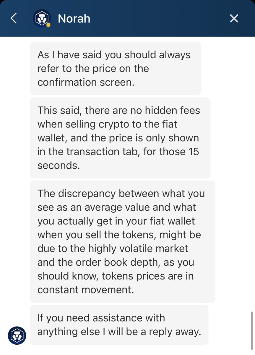#UNBELIEVABLE! 

Got scammed by @Cryptocom! Bought a coin for 6600€, sold it when it pumped +5%

The profits I got from the exchange were ONLY 20€!

Support is also lying! $Matic wasn't even close to that  price when the sell order went through at the time I was selling!
