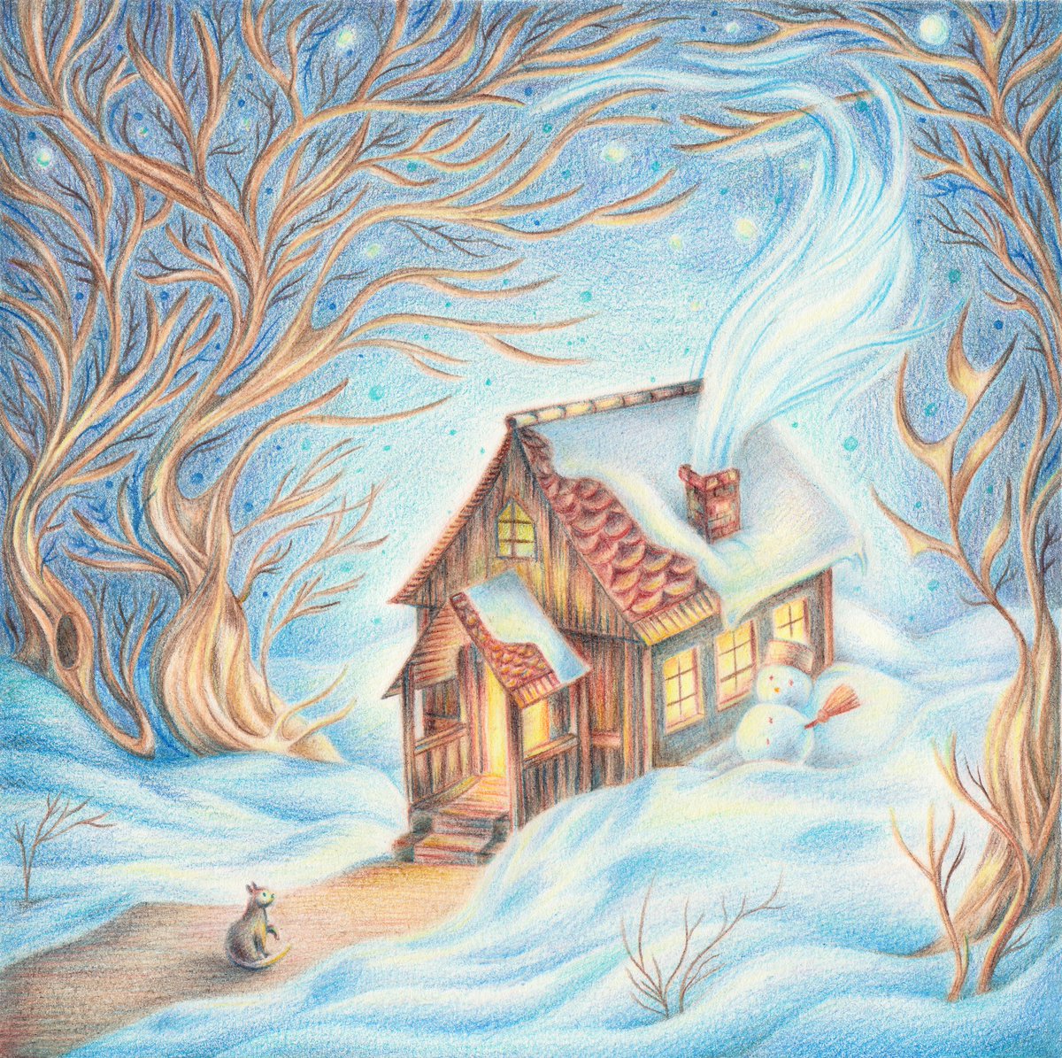 Lu_Bi_No's tweet photo. ❆ cabin in the woods ❆
.
https://t.co/3eEBokbIWs
.
#advent_challenge #advent_challenge2021 #childrensillustration #illustration #bookillustration #cabin #woods #December #winter #LuBiNo https://t.co/l3wRdzzD0a