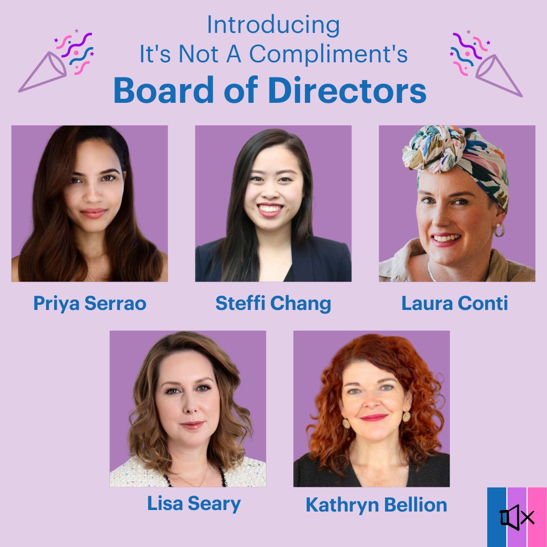 We're delighted to introduce our new Board of Directors! Sharing our commitment to intersectionality and street justice, our new board will help us continue to grow and work towards a world free from street harassment. #ItsNotACompliment #AntiStreetHarassment #Feminist #Melbourne
