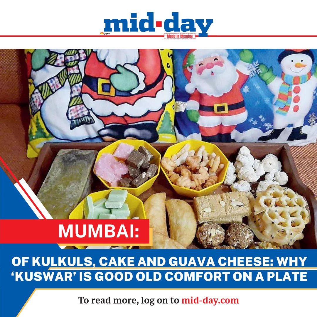 mid_day's tweet photo. No #Christmas is complete without ‘#kuswar’, the traditional platter that has a variety of #sweets and savouries. City home chefs share the essential treats of this selection
#ChristmanEve #ChristmasFood
Read more recipes on https://t.co/a5EcggvJyP https://t.co/duPy4W9Ul0