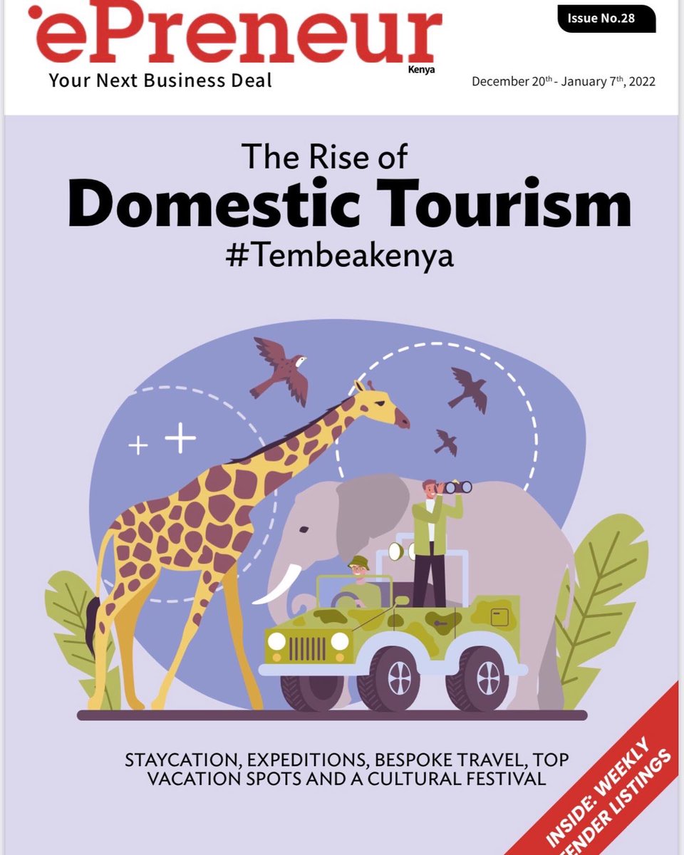 PandaNdege's tweet photo. Panda Ndege has been featured on the @theepreneurke magazine 28th issue. Read more about our plan to ease air travel in Kenya here:

https://t.co/HP9aabnKUk

#tembeakenya #domestictourism🇰🇪 #masaimaranationalpark #mombasa https://t.co/O5M45FrRC9