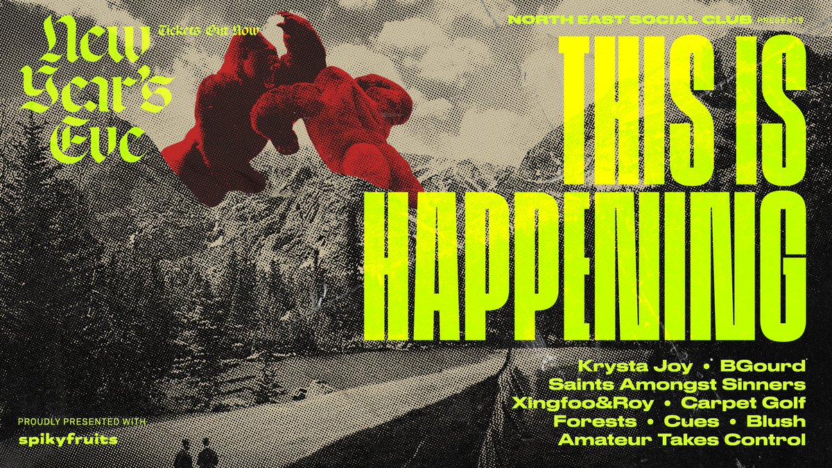 THIS IS HAPPENING, an NYE gig presented by north east social club &amp; <a href="/spikyfruits/">spikyfruits</a> at <a href="/TheProjectorSG/">The Projector</a> sees 9 Singapore bands performing over 2 sets. 

nvmsg.com/zine/this-is-h…