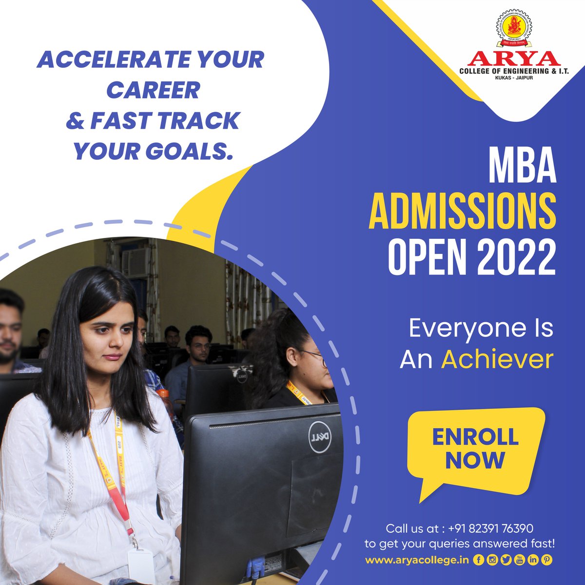 aryacolleges's tweet photo. Grow with us to lead a better tomorrow! 
Specializations are available in the following streams:
1) Marketing 
2) HR 
3) Finance 
4) IT

Enroll now and feel wow ❗ 

MBA Admissions Open 2021-22. Apply Now !

#MBA #mbacourses #mbainmarketing #mbainhr #aryacollege https://t.co/bSCw29CoDE