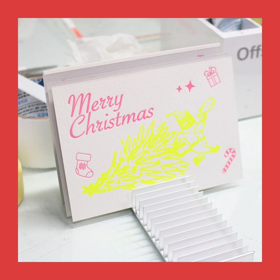 db_print's tweet image. 해피 메리 크리스마스! 레터프레스와 실크스크린으로 탄생한 멋진 크리스마스 카드들! 🎅