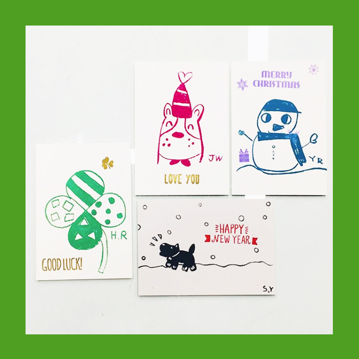 db_print's tweet image. 해피 메리 크리스마스! 레터프레스와 실크스크린으로 탄생한 멋진 크리스마스 카드들! 🎅