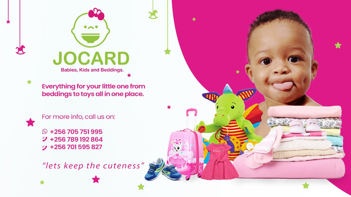 beewol's tweet photo. If you have a little bundle of joy &amp; you live in Muyenga, Bukasa, Nsambya, Kansanga, Ggaba &amp; surrounding areas, pass by Jocard Baby's Shop near Shell Kansanga &amp; get them something for Christmas; clothes, beddings, toys, you name it. Call the number on the poster for details. https://t.co/tLi3e0vxUj