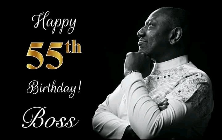 Happy Birthday Dr William Ruto. May God bless you richly 