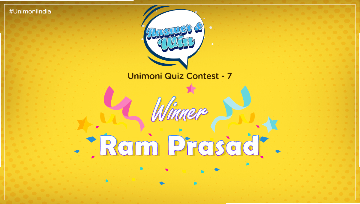 wizzmonifs's tweet photo. Here is the most awaited winner of the Unimoni quiz contest -7

Mr. Ram prasad

Congratulations to the winner and best wishes to all the participants

#unimoni #contestwinner https://t.co/ylblpormVB