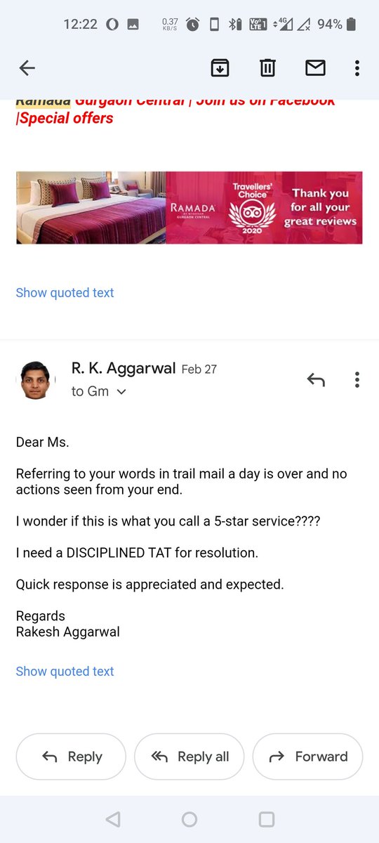<a href="/WyndhamHotels/">Wyndham Hotels & Resorts</a> <a href="/WyndhamHotels/">Wyndham Hotels & Resorts</a> trailing mail is self explanatory. <a href="/TOIGurgaon/">TOI Gurgaon</a> <a href="/ABPNews/">ABP News</a>