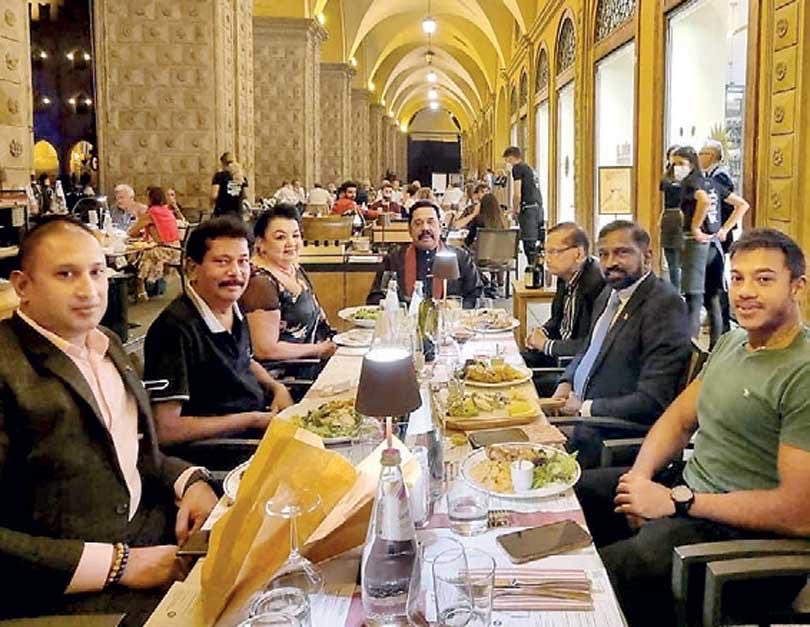 VoiceSaner's tweet photo. People in Sri Lanka struggle for basic life necessities.
Prime minister and his family placing additional burden on the economy .
(Trip to Italy)
There are times when we must correct a wrong and speak out for what is right. https://t.co/kgsIg6HmGW