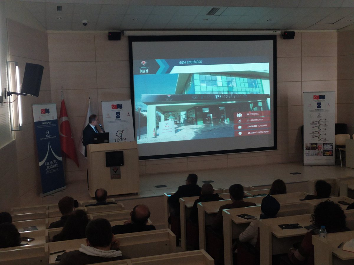 dbayhan's tweet photo. IPA-INNOFOOD projemiz kapsamında 2.sini gerçekleştirdiğimiz TÜGİP, Türkiye Gıda İnovasyon Platformu tanıtımı ve 9 Pilot İşleme Hattından oluşan Gıda İnovasyon Merkezi demonstrasyon çalıştayı TÜBİTAK MAM Gıda Enstitüsü Müdürü Doç.  Cesarettin Alaşalvar'ın sunumuyla başladı. https://t.co/sWk2DJcOE7
