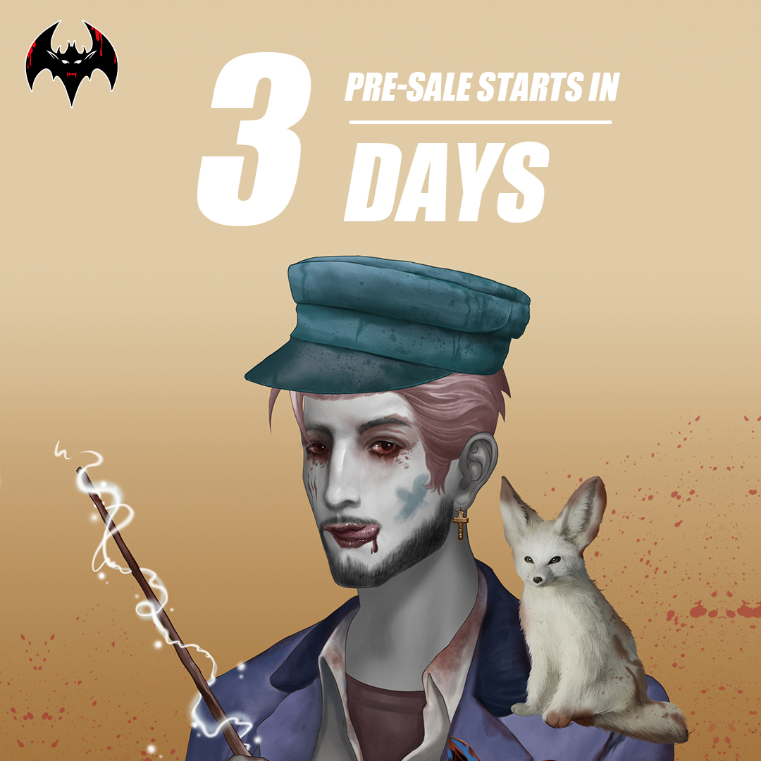 Hey Vampires! Pre-sale starts in 3 days and we are thrilled about it, Are you?

For all those who haven't got a whitelist yet, don't forget to request one.👇
docs.google.com/forms/d/1o6gyR…

📌Discord:discord.gg/7m9Rmqruzx
#NFT #NFTCommunity #NFTGiveaway #nftcollectors #NFTdrop #NFTs