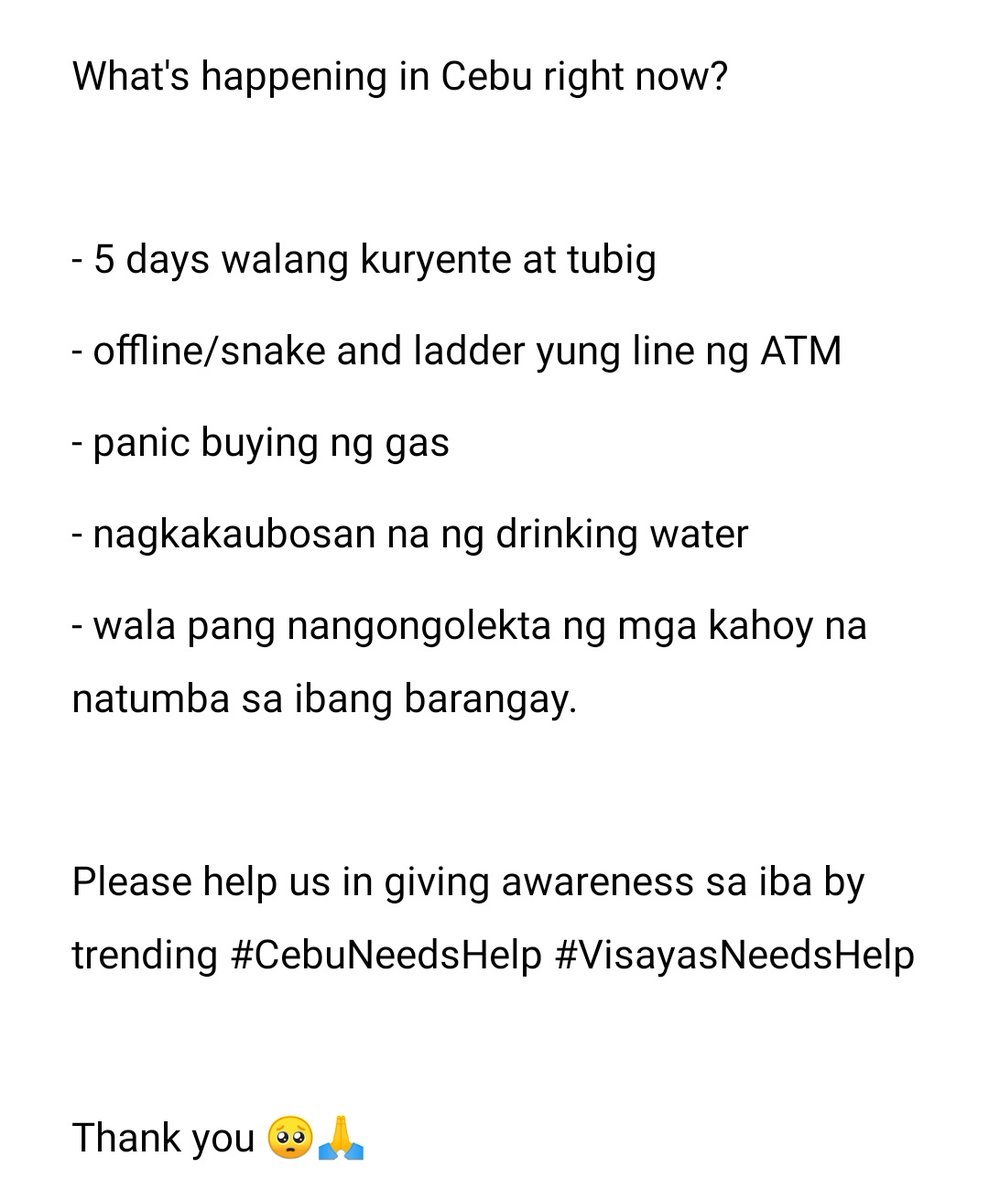 dearintha's tweet photo. Please read, thank you 🥺🙏

#CebuNeedsHelp #VisayasNeedsHelp https://t.co/YmWbr4B0Xm