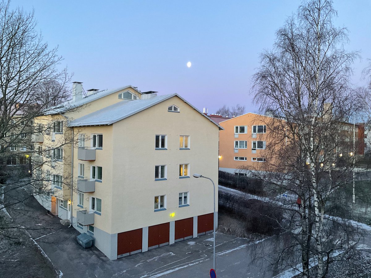 Winter solstice, 9 AM. Sunrise at 09:24, sunset at 15:13. UV-radiation, low.