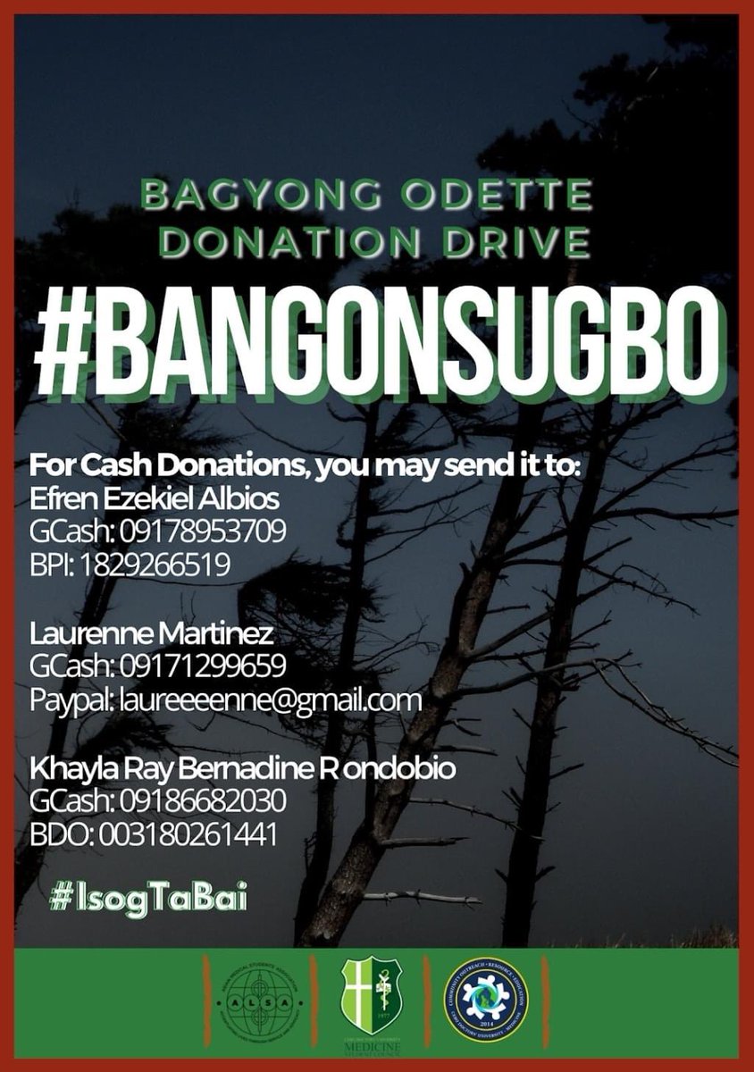 core_cducm's tweet photo. Hello guys! 

The CDU-CM in coordination with CORE and @amsaalsa is doing a donation drive for the affected students and Cebuanos. Please refer to the details below to donate! 

#undersCORE
#COREcares
#BangonSugbo 
#BangonVisMin https://t.co/KQf9wCDVZ2