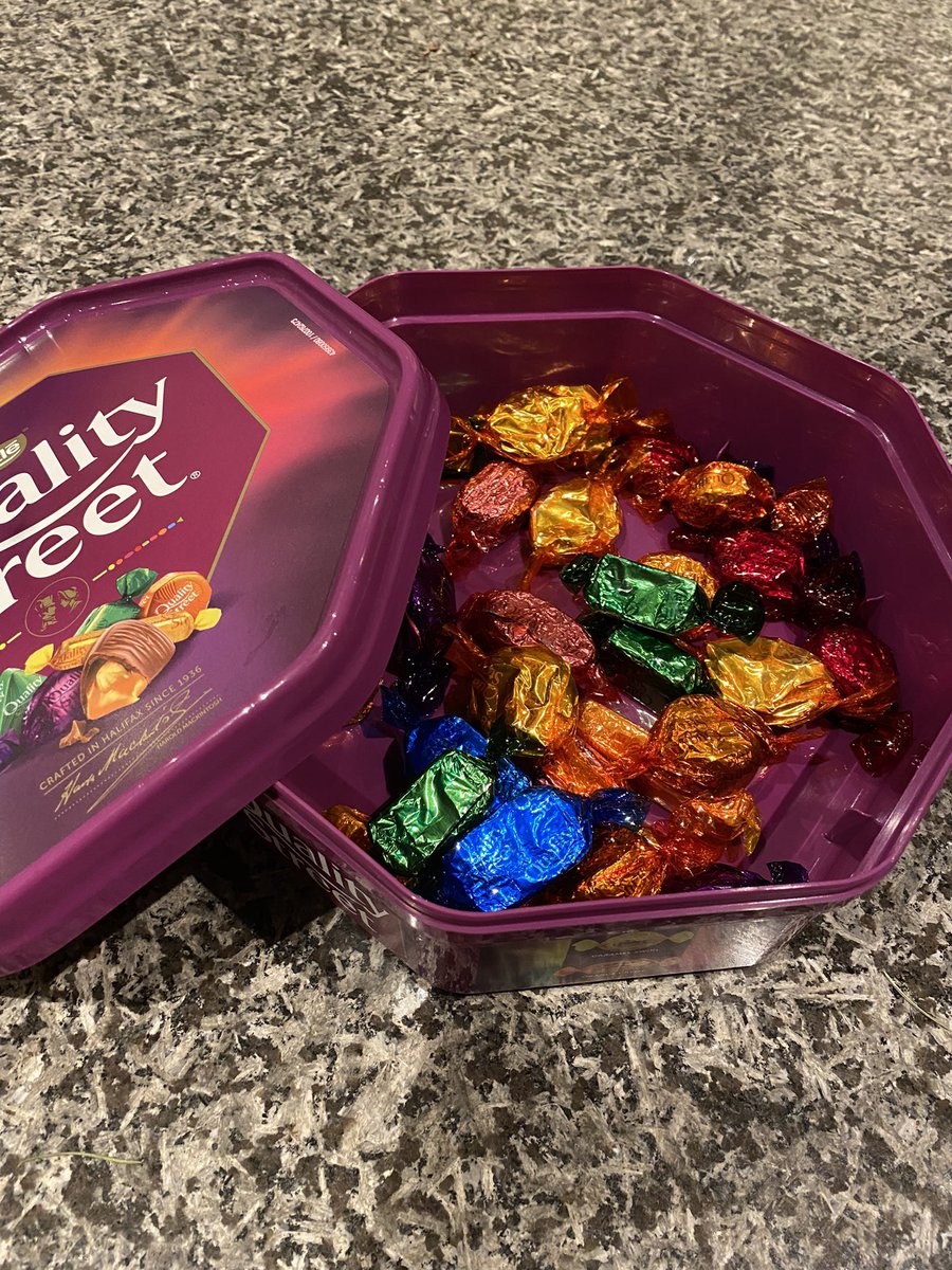 planet_guru's tweet photo. I am half way through the first box of Quality Street. #dadmas https://t.co/oByaQr82yO