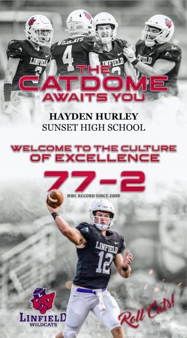 haydenhurley4's tweet photo. Thankful to receive an offer to play football at Linfield! @LinfieldFB @SunsetFootball https://t.co/jfBmXE3wUb