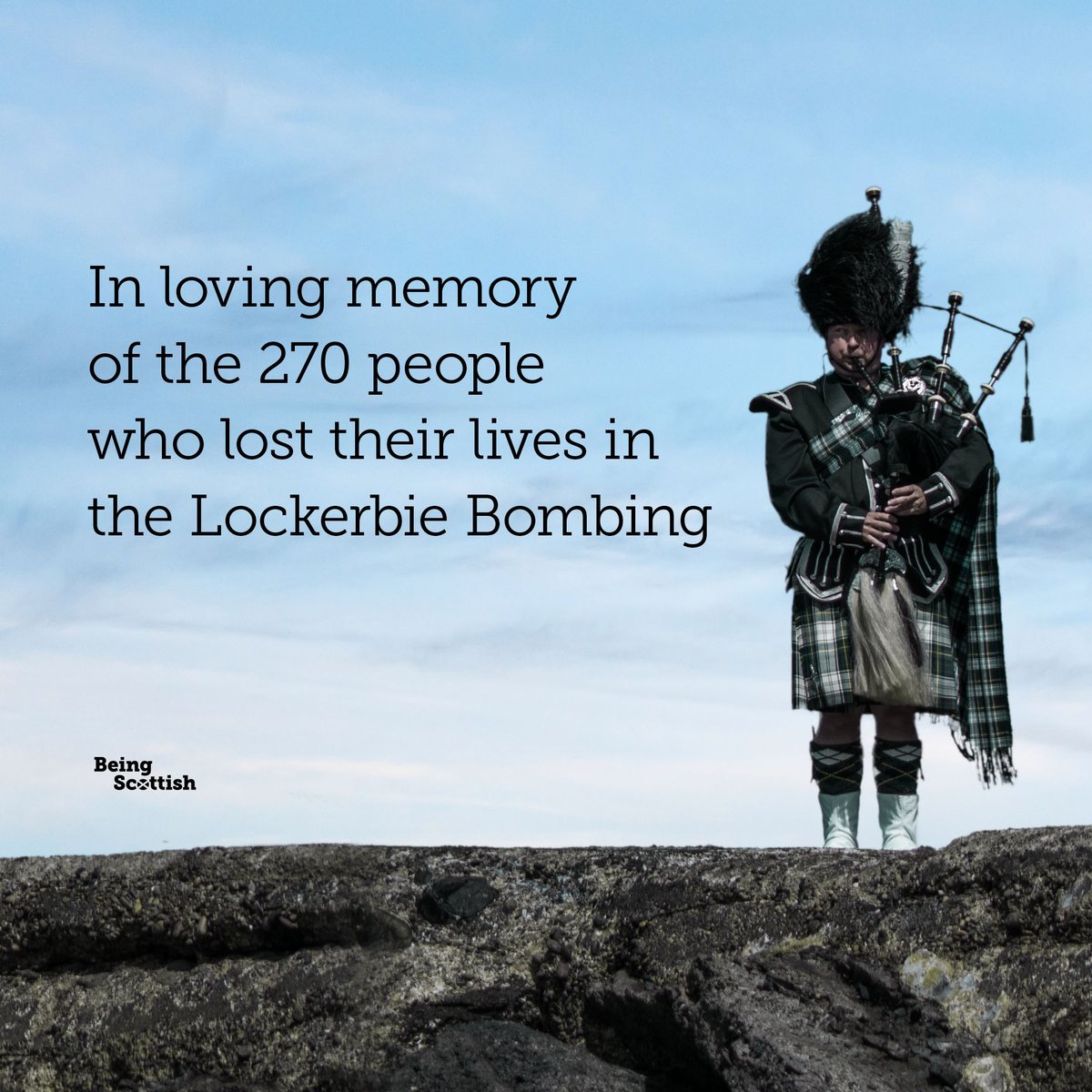 On this day in 1988: Pan Am Flight 103 exploded over Lockerbie, killing all of the 259 crew and passengers on board. Eleven townspeople died when burning wreckage from the fully fuel-laden plane crashed into the town. A tragedy that will never be forgotten.