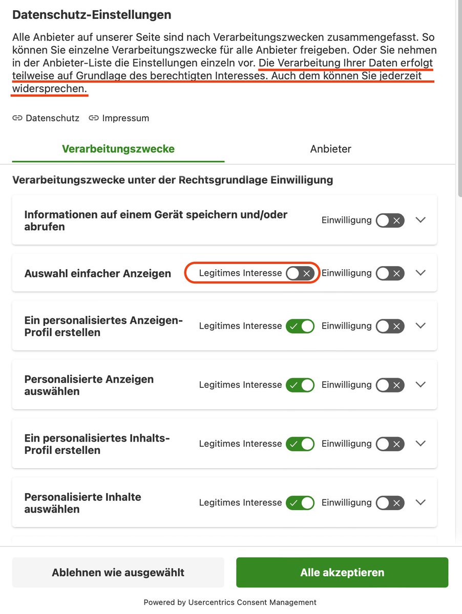 lance_flare's tweet photo. "Personalisiertes Anzeigenprofil erstellen" als berechtigtes Interesse mit Opt-out  – auch mal eine interessante Auslegung der #DSGVO @radio_duisburg https://t.co/xqg3F29RDb