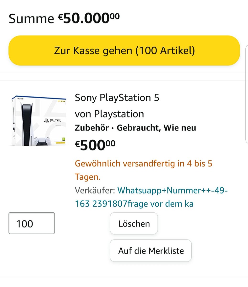 NoName65968655's tweet photo. @PSLetsPlayDE @ps5botde Hab bei Amazon gerade gefunden https://t.co/LeWGDC3LKA