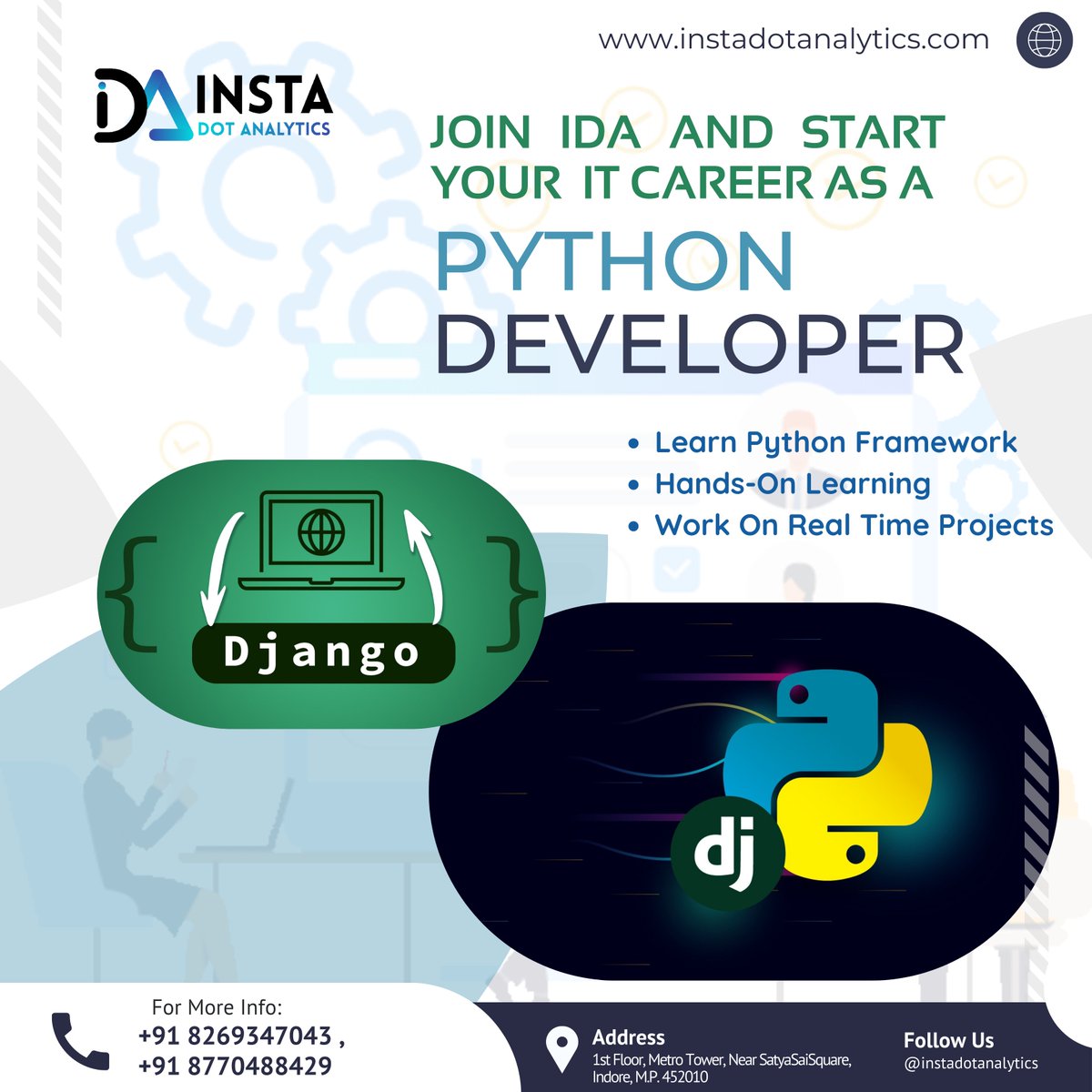InstaDotAnalyt1's tweet image. Master Python programming as well as Data Science and Machine Learning concepts to become a Data Scientist.
Click on the link to ENROLL NOW -:
instadotanalytics.com
Insta Dot Analytics #instadotanalytics
@InstaDotAnalyt1