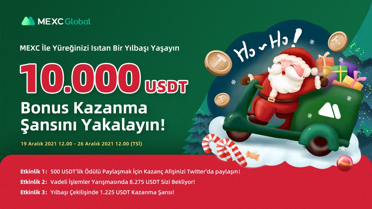 🎄 #MEXC İle Yüreğinizi Isıtan Bir Yılbaşı Yaşayın, 10.000 $USDT Bonus Kazanma Şansını Yakalayın!
🎊

Ayrıntılar 👇👇👇
🔗 support.mexc.com/hc/tr/articles…