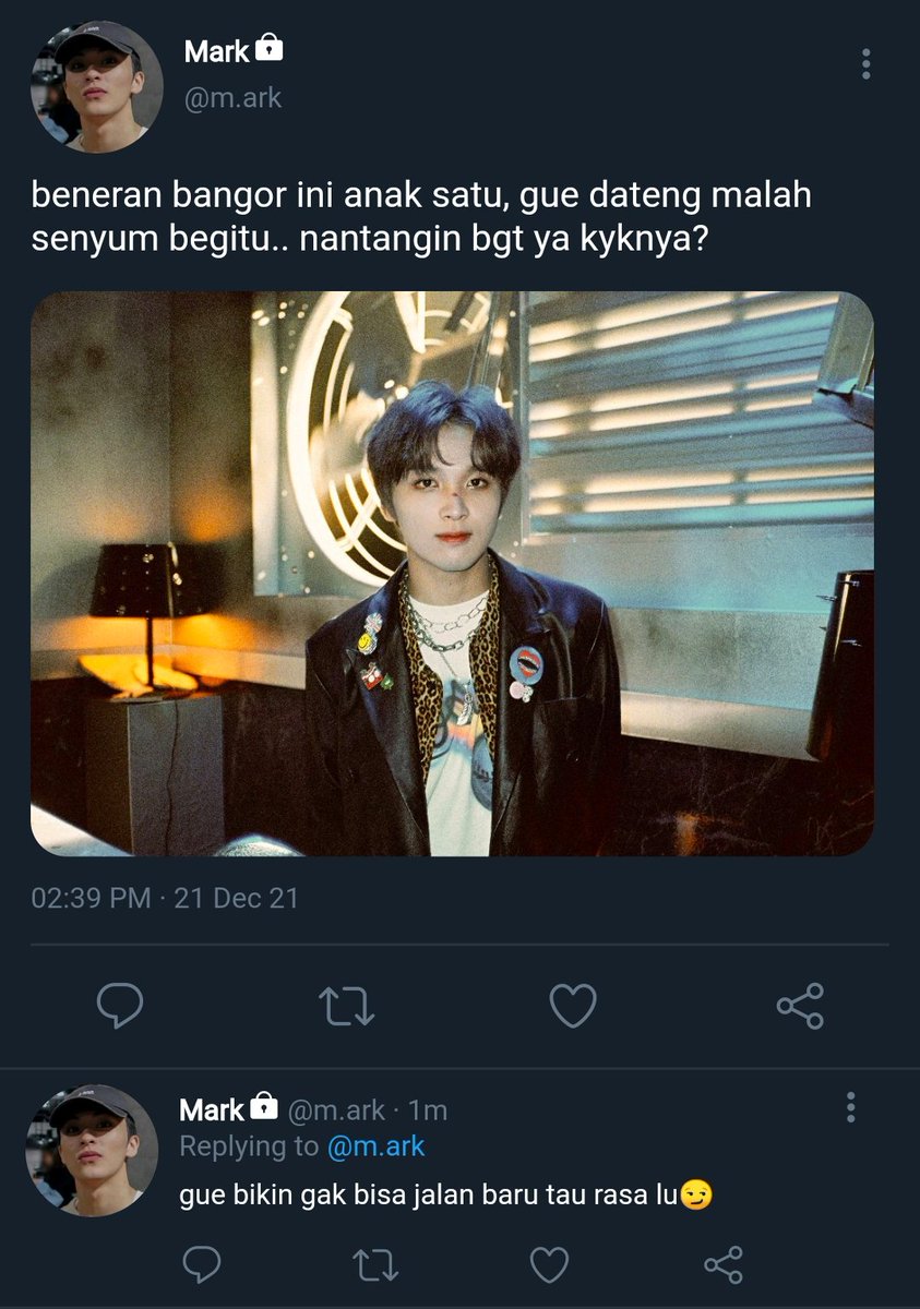 mahaeyay's tweet photo. markhyuck one tweet au

"Hobi nya berantem tapi kalo sama pacar jadi clingy"

Cw // fight, harsh word, dirty words. https://t.co/m6P3ZtWOqD