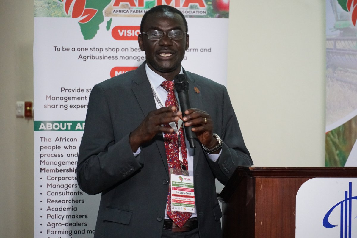 CESAAM_EGERTON's tweet photo. Prof. G. Owuor, Centre Leader @CESAAM_EGERTON elected as the President of African Farm Management Association(AFMA). He will coordinate the Africa Association for the next 3 years. AFMA has membership of scientist, agribusiness practitioners and youths from all African countries. https://t.co/LplpAabbVO