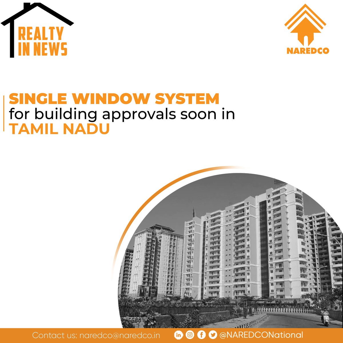 NaredcoNational's tweet photo. Tamil Nadu will soon have Single Window System to provide approval for housing sites and building plan approvals for the public. The work is currently underway for its smooth implementation.
@MoHUA_India @HardeepSPuri
#NAREDCO #IndianRealEstate #RealtyInNews #RealEstate https://t.co/lCg7Jr0Jag
