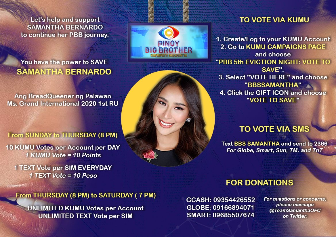 cristiancofino_'s tweet photo. ITS  ALL OR NOTHING!! 

BBS SAMANTHA
#PBB8thNomination https://t.co/xi4kbPo0Ac