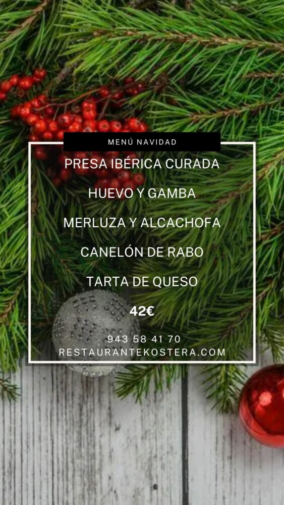 SistersCity's tweet image. 💡😋Os damos algunas ideas de restaurantes que han preparado menús especiales para estas fechas. sistersandthecity.com/restaurantes-c… #menuNavidad #Restaurantes #Donostia #Sansebsatian