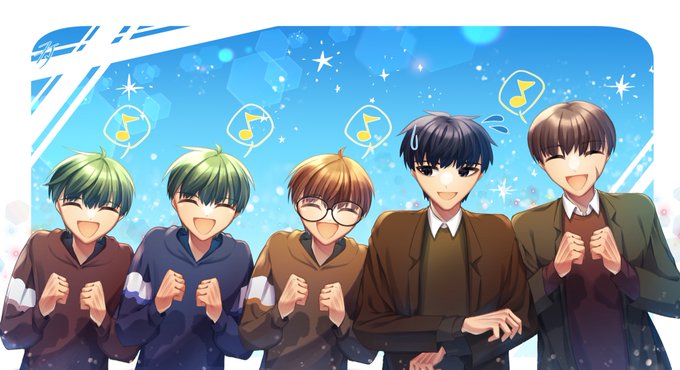 仲良し5人組のtwitterイラスト検索結果
