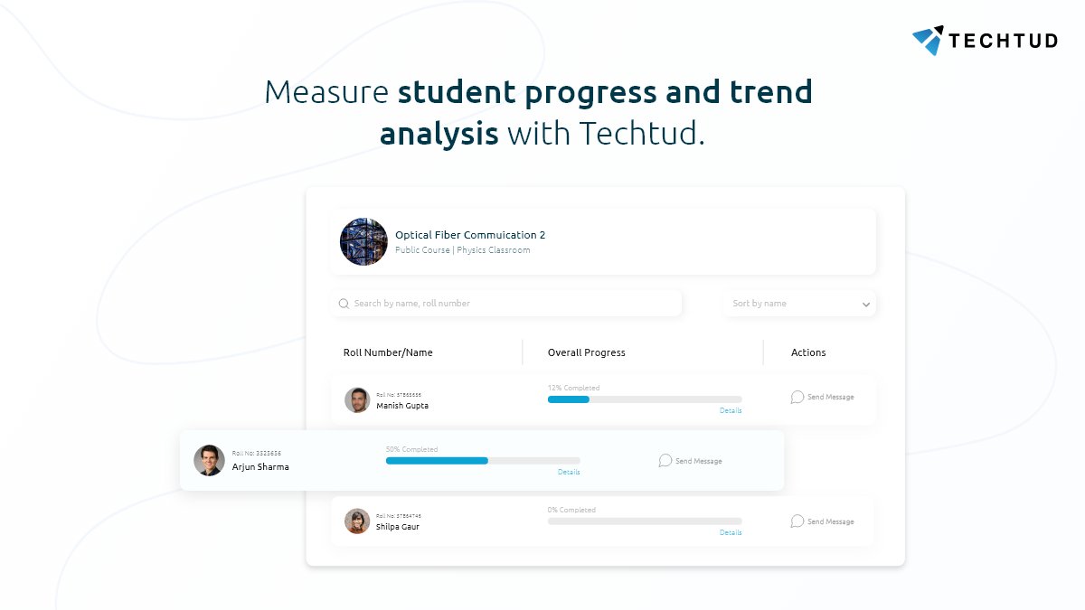 techtudlms's tweet photo. #techtudtuesday brings you an easy, efficient and automated way to keep track of student progress and trends.

Leave the hassle behind and join Techtud today!

Visit https://t.co/5qXjC19Oko to find out more.

#elearning #teachers #automation #onlineeducation #freelms https://t.co/VEc77Ixvpm