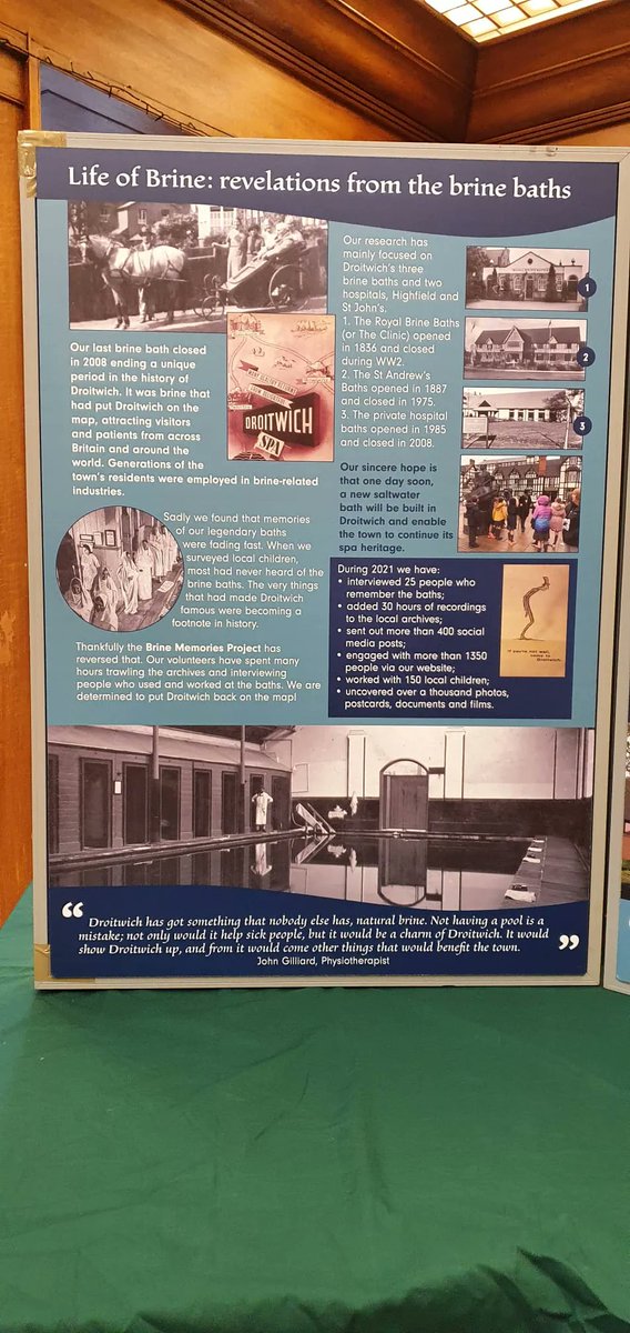 BrineMemories's tweet photo. Our exhibition will close today, thank you @Droit_Heritage for hosting and @HeritageFundUK for funding our project #brinememories https://t.co/gZw2DF1oFQ