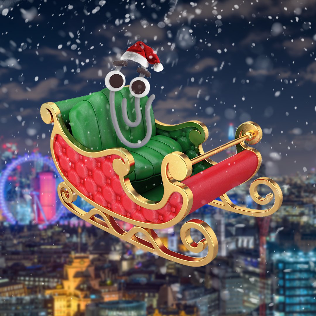 WindowsUK's tweet photo. Clippy's taken some holiday work this Winter, helping out with a very special job... 🎅

Can you guess where Clippy is delivering to this week? Let us know in the comments 👇

@Windows #Christmas https://t.co/A4X36HHzC2