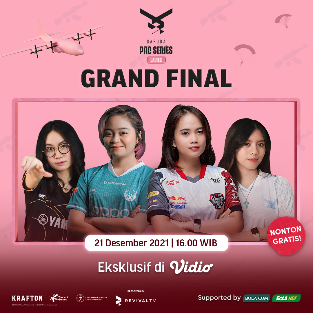 vidio's tweet photo. 1 jam lagi akan terjadi pertarungan hebat pada Grand Final #GPSLS0 yang menentukan kejuaraan tim π₯
Langsung aja klik link dibawah ini buat tonton keseruannya hanya di Vidio!
π https://t.co/3MQecBI0bM
#SemuaAdaDiVidio #VidioEsports #Esports #PUBGM https://t.co/66DSDpTrlI