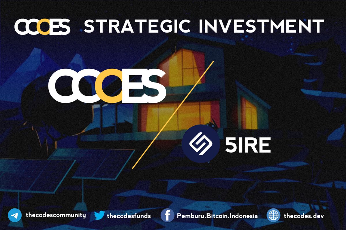 TheCodesFunds's tweet photo. We are honored to annouce our new strategic invesment in @5ireChain 

#5ire is a blockchain ecosystem that brings forward Sustainability, Technology &amp; Innovation to build the 5th industrial revolution.
📌 https://t.co/47RtY0XhyF

#Bitcoin #DeFi https://t.co/QCZTYCD0Ym