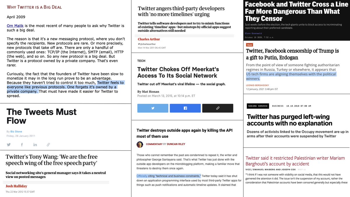 balajis's tweet photo. @jack I respect you &amp; everything you’ve built.

I also disagree here. Twitter started as a protocol, the free speech wing of the free speech party. Then corporate &amp; political incentives led to deplatforming &amp; censorship.

Web3 offers the possibility, not guarantee, of something better. https://t.co/NyglFOjrP6
