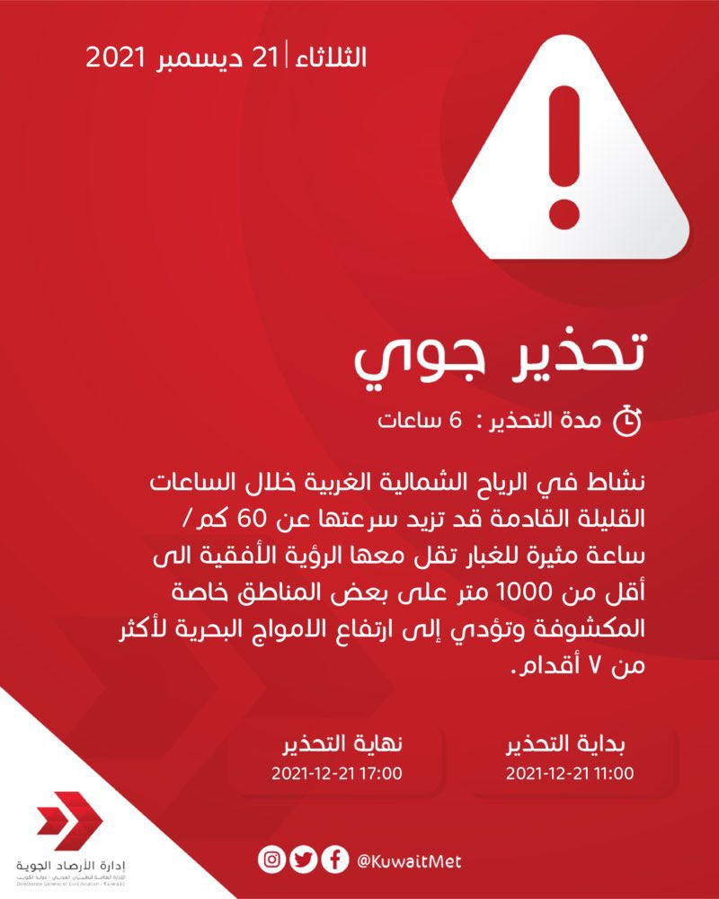 breakingkwt's tweet photo. تحذير جوي .. https://t.co/yFO5FbKZRs