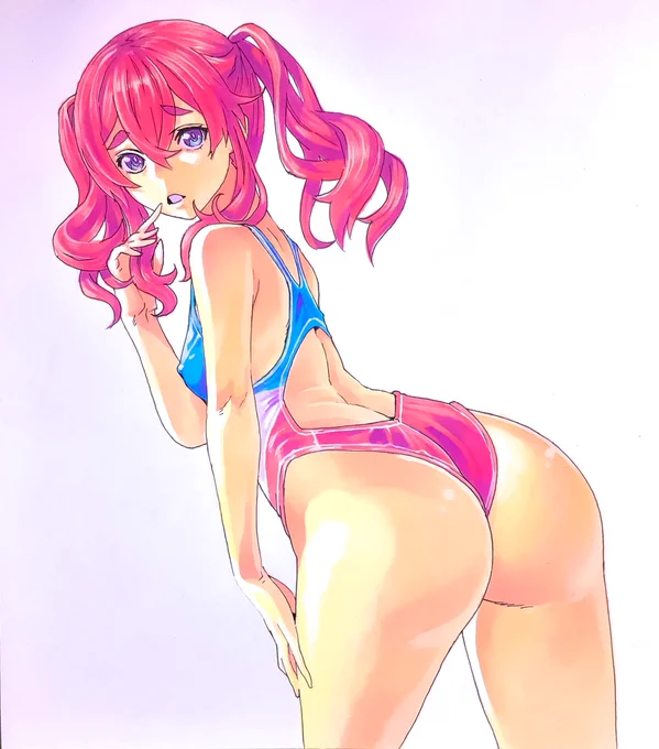 コミックヘヴンの次の号でまたこんな感じの色紙プレゼント描くと思います。まだ何もやってないんで正直俺にもわからないけど‼︎(h 