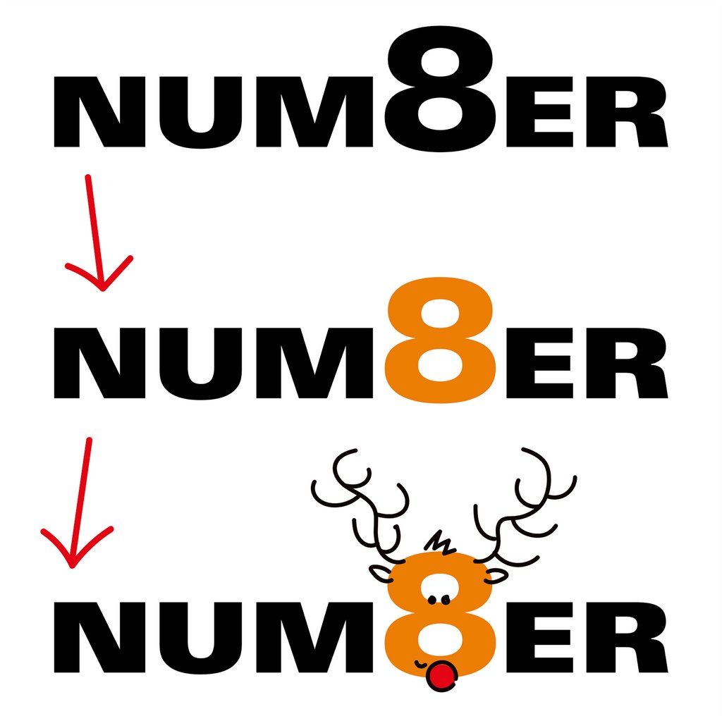 90rightangle's tweet photo. Christmas 'Jumper' Competition... and the winner i'ssss - the Number 8 reindeer logo :( apologies in advance - that's bad!).⁠ https://t.co/qFNRoqwwSo