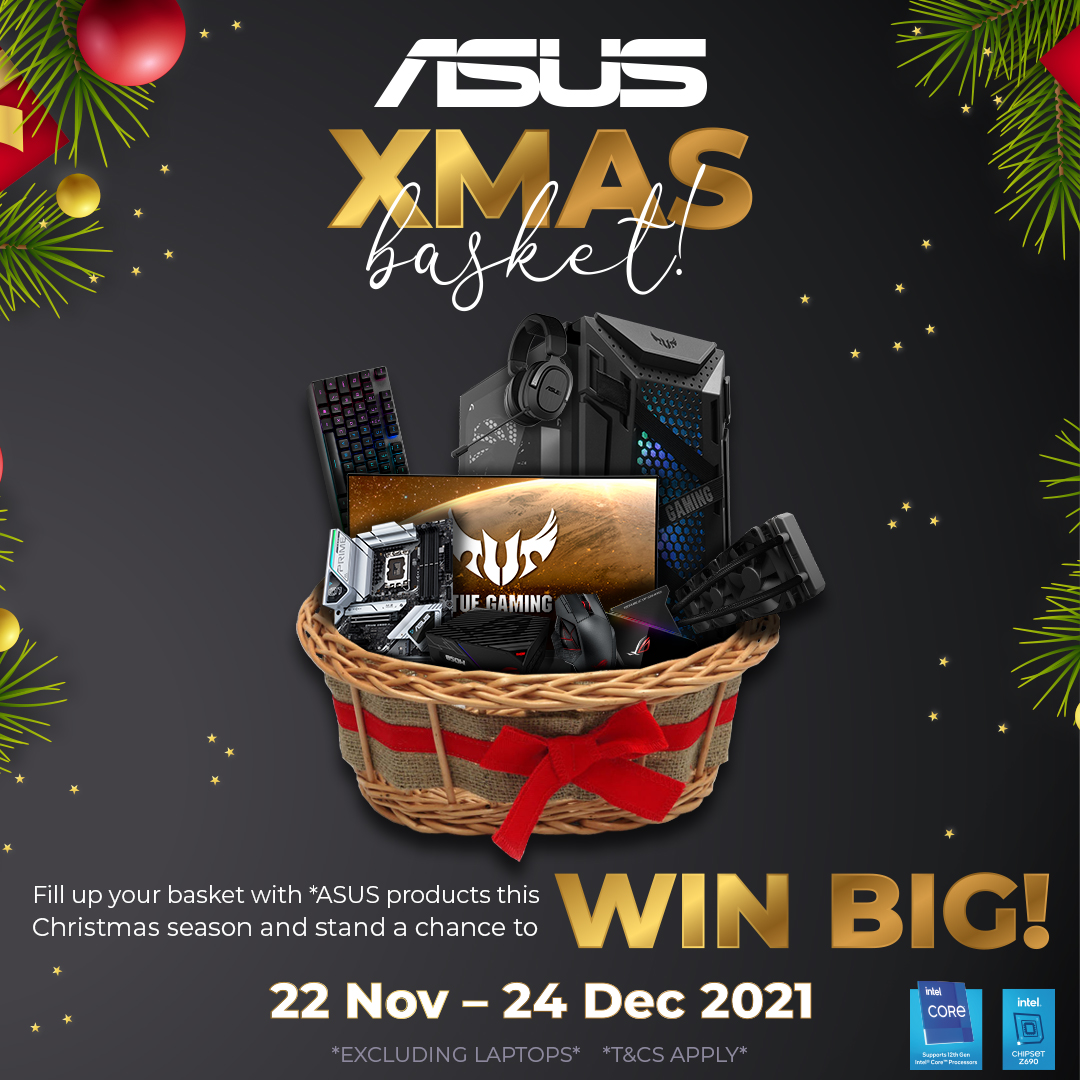 Evetech's tweet photo. Have you started doing your Xmas shopping yet? 🤷🏻‍♂️🎁🎄

By purchasing any participating ASUS products, you could stand a chance to WIN amazing✨.

Enter here: https://t.co/VIpaWbBHuJ

#xmas2021 #Asus  #giveaway https://t.co/tUhppo5lm2