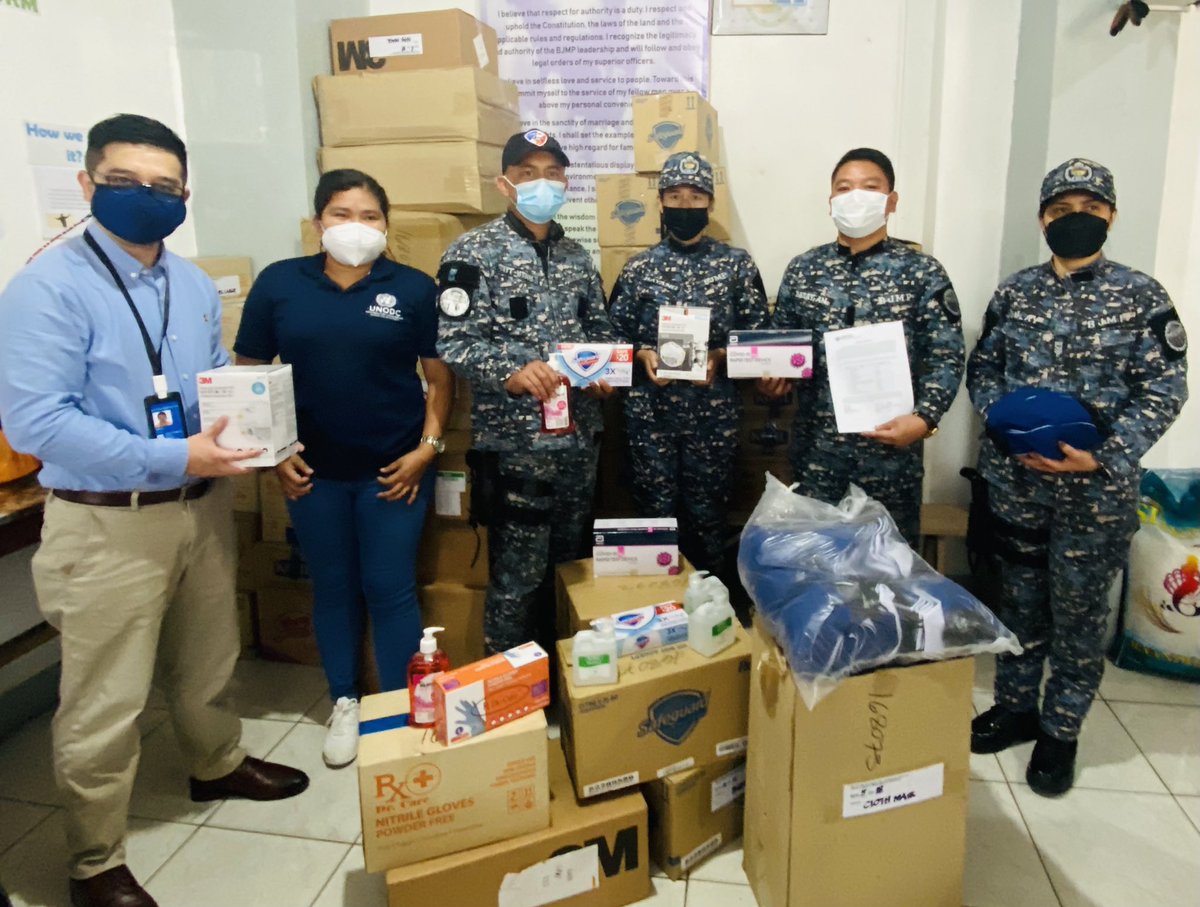 DiwasDexter's tweet photo. #UNODC and the Bureau of Int’l Narcotics and Law Enforcement Affairs (#INL), US State Dept deliver PPEs and personal hygiene materials to several BJMP facilities, including BJMP-CAR, as part of a two-year project supporting facilities housing PDLs. 

#LeaveNoOneBehind https://t.co/IVEUAjuCkV