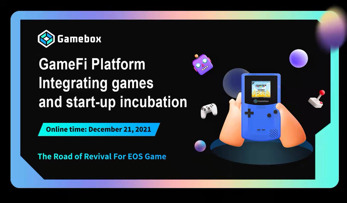 ✨The EOS GameFi platform Gamebox was officially launched!

Gamebox is a GameFi platform that integrates game aggregation and ecological incubation.

Website:
game-box.io
White paper:
defibox-team.gitbook.io/gamebox-whitep…

#EOS #GameFi #WAX